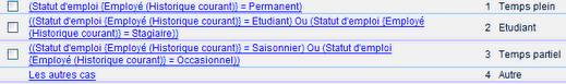 Exemple de colonne avec conditions Exemple de colonne avec conditions