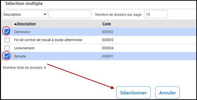 Exemple de condition