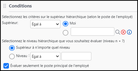 Condition simplifiée